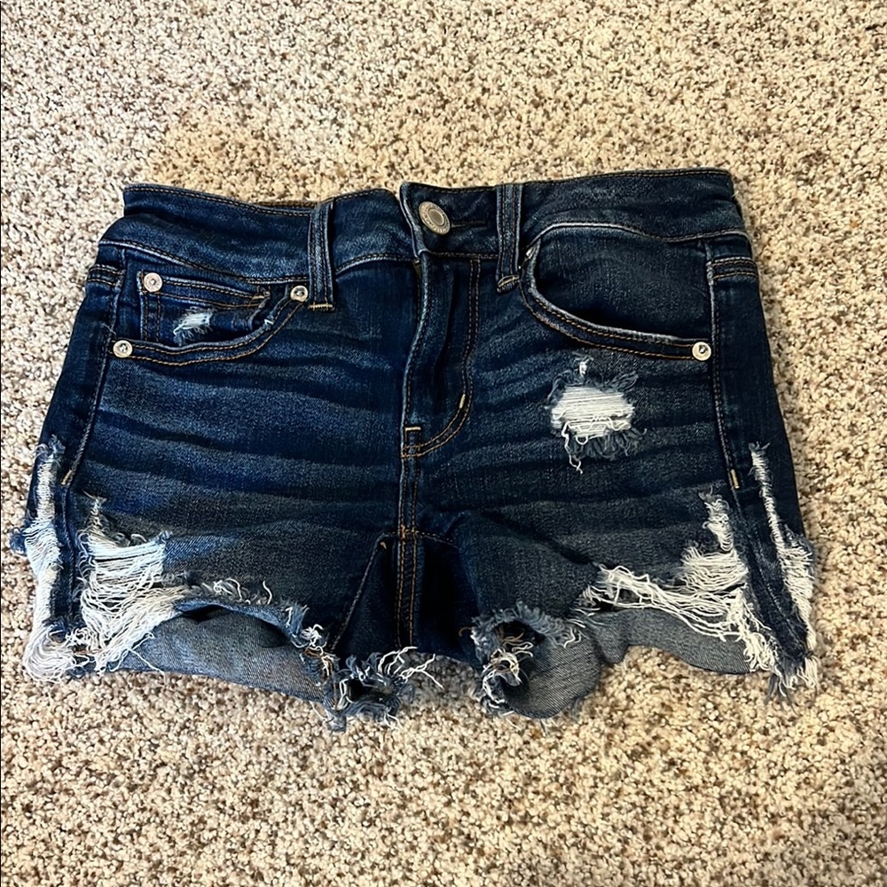 Distressed Denim Women Shorts